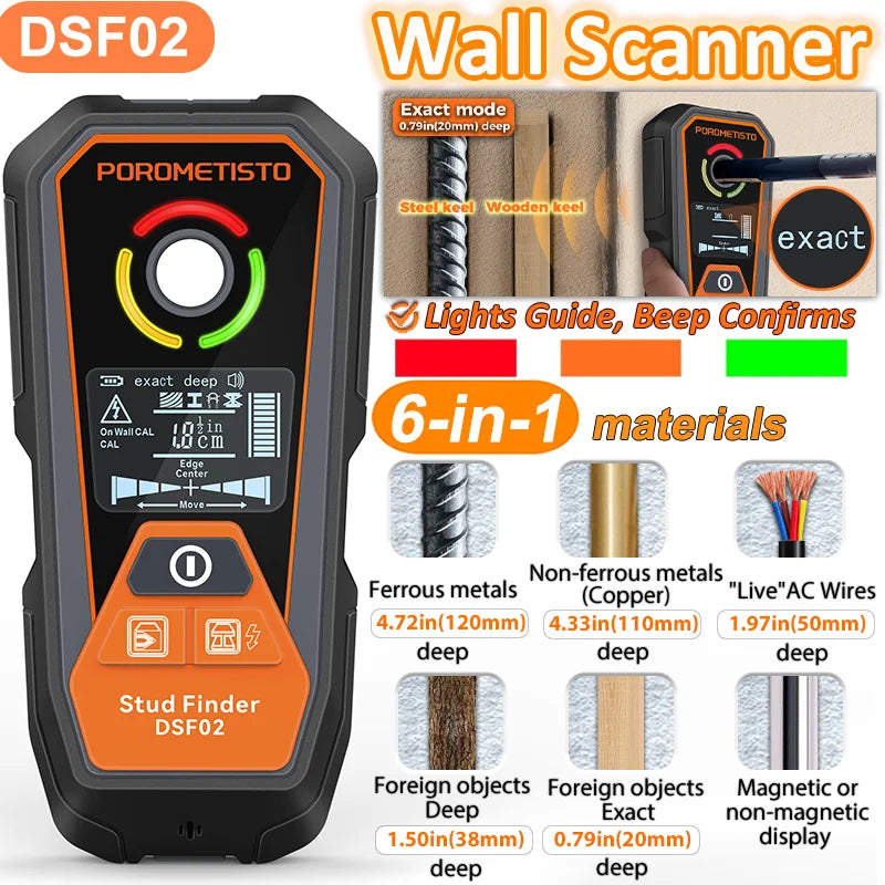 DSF06 Wall Scanner and Moisture Meter