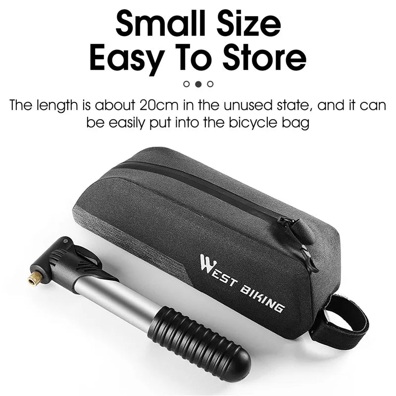 WEST BIKING Prijenjiv mini pumpa Schrader & Presta