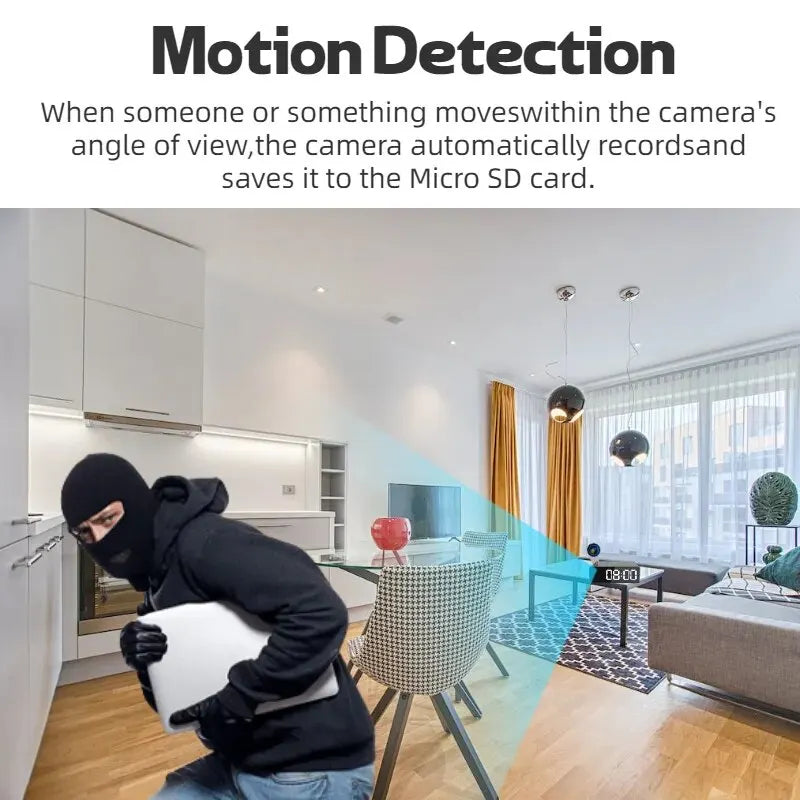 Upgrade 1080P WiFi clocks cameras, Infrared night vision, Motion detection,Remote viewing,Home monitoring cameras