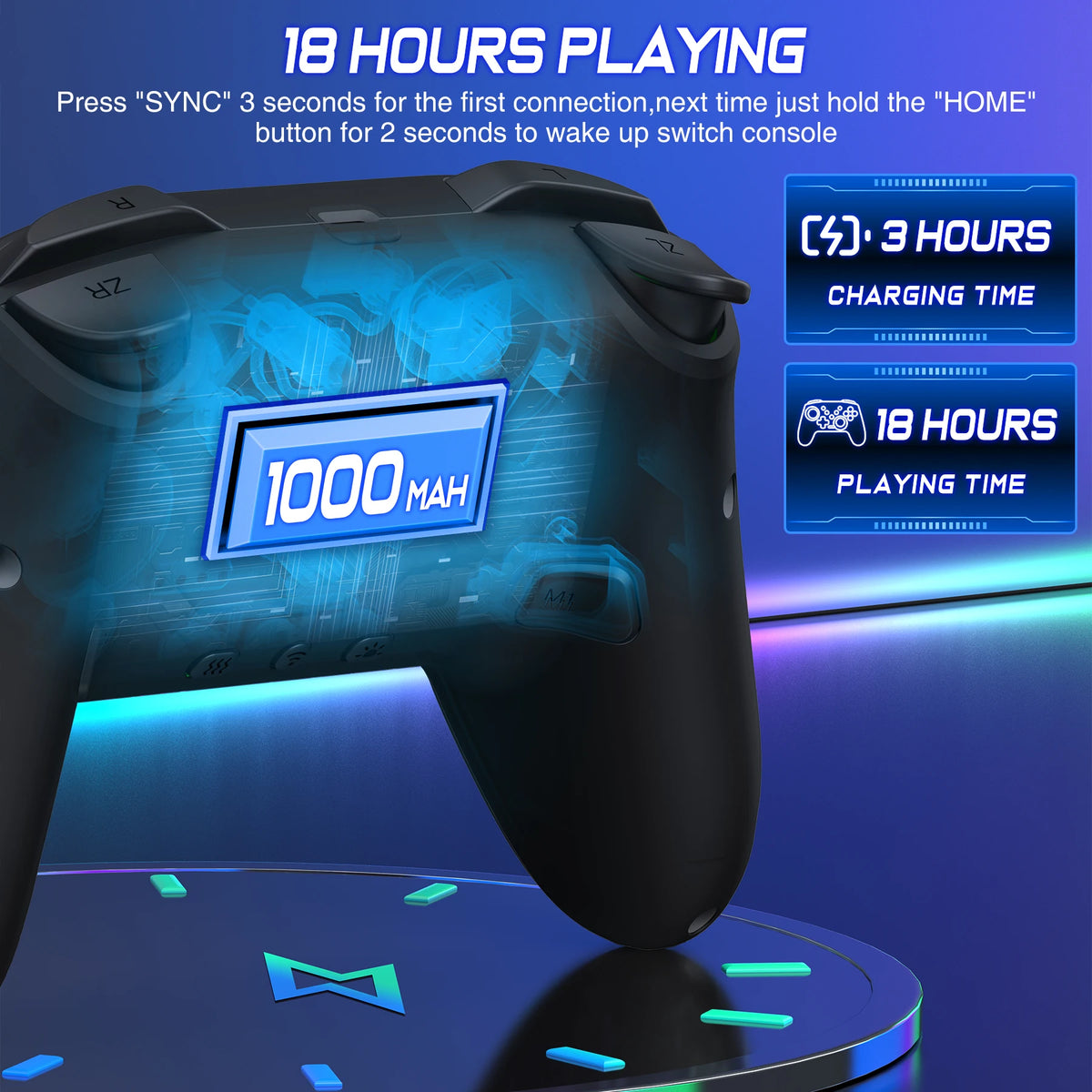 Wireless Game Controller, Hall-Effect or TP28 Options