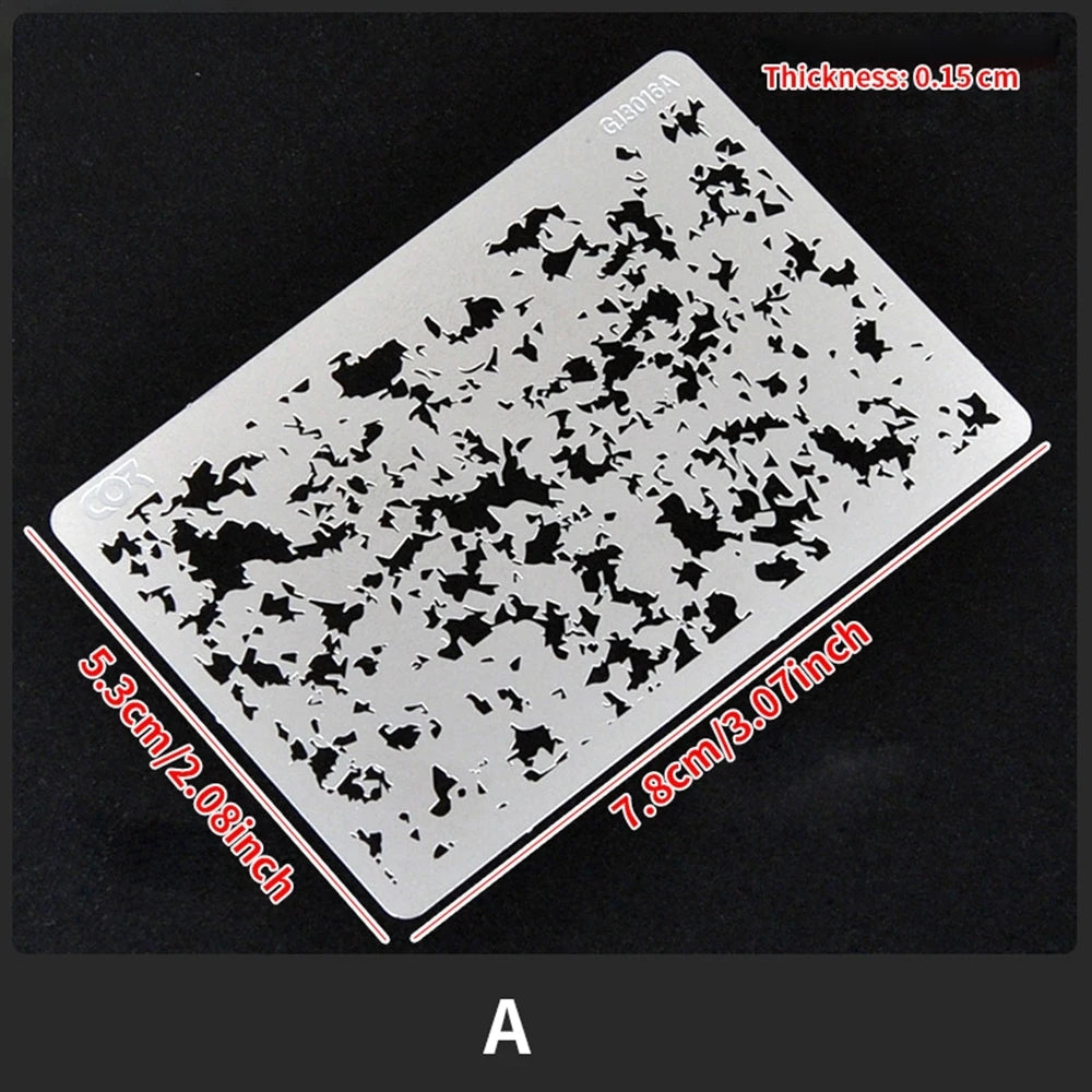 Reusable Airbrush Weathering Stencil for Models
