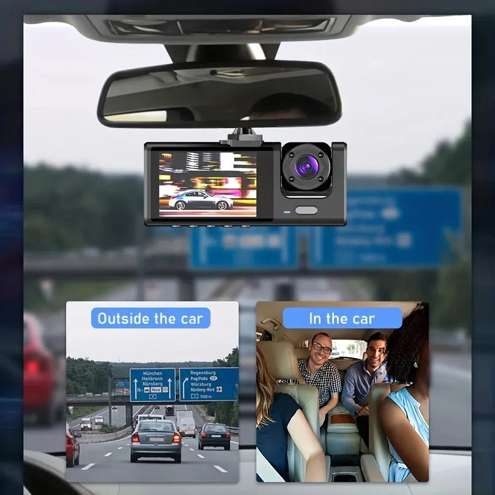 Dual-Lens Front and Cabin Dash Camera
