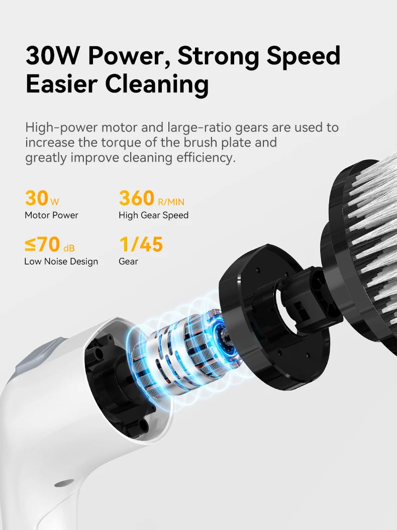 Cordless Electric Cleaning Brush 7-in-1 Bathroom Window Electric Spin Cleaner Kitchen Toilet  Automotive Household Rotate Clean 