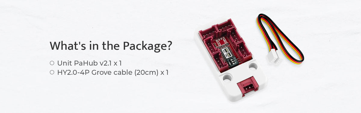 M5Stack Hivatalos PaHub v2.1 egység I2C hub 1 to 6 bővítés DIP kapcsoló multiplexerek IoT fejlesztő készlet (PCA9548AP)