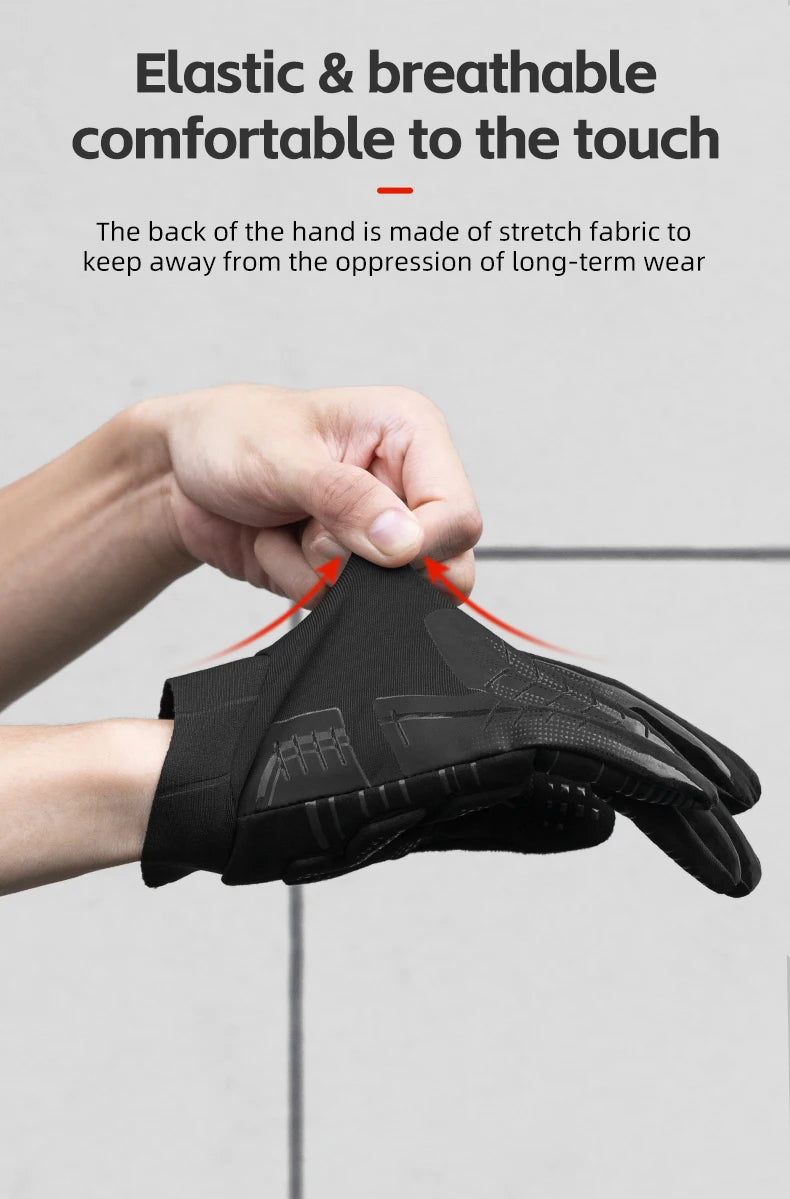 Winter Cycling Gloves Touchscreen Full Finger Windproof MTB Gloves