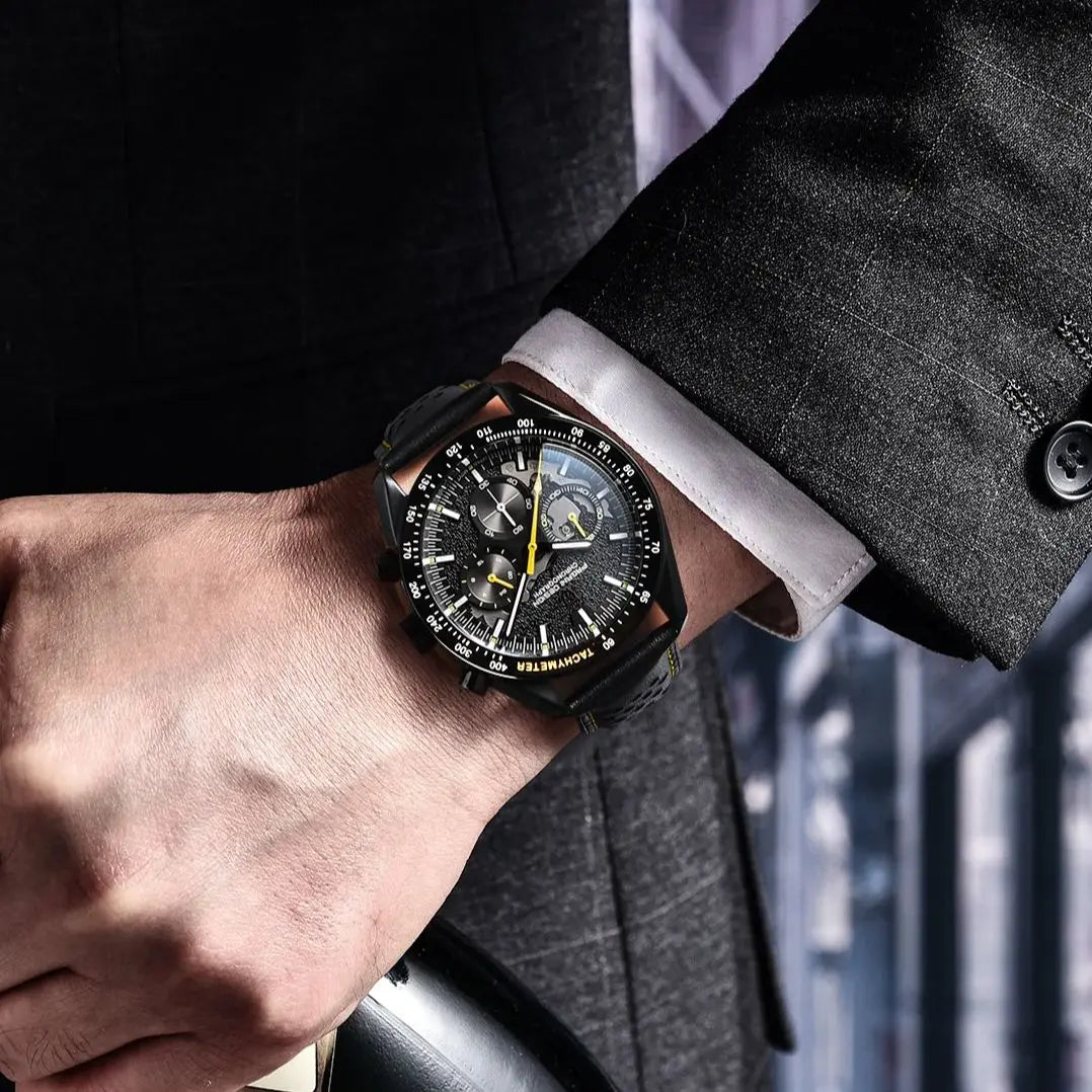 Orologio Cronografo Pagani Design Moon Dark AR Zaffiro 100M