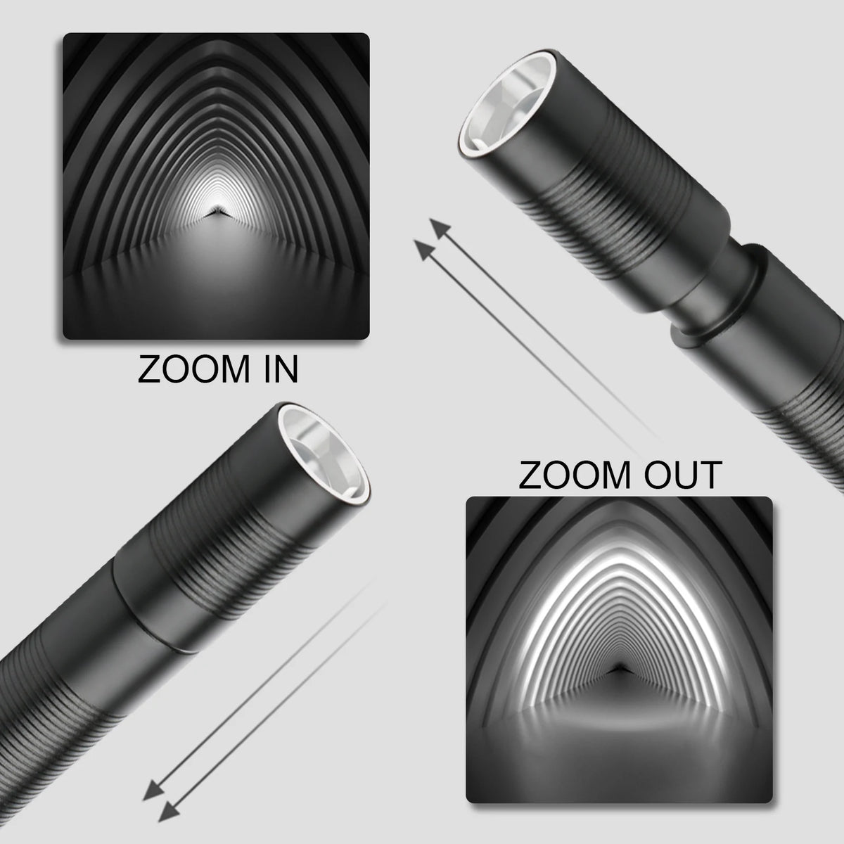 Rechargeable Zoomable LED Penlight