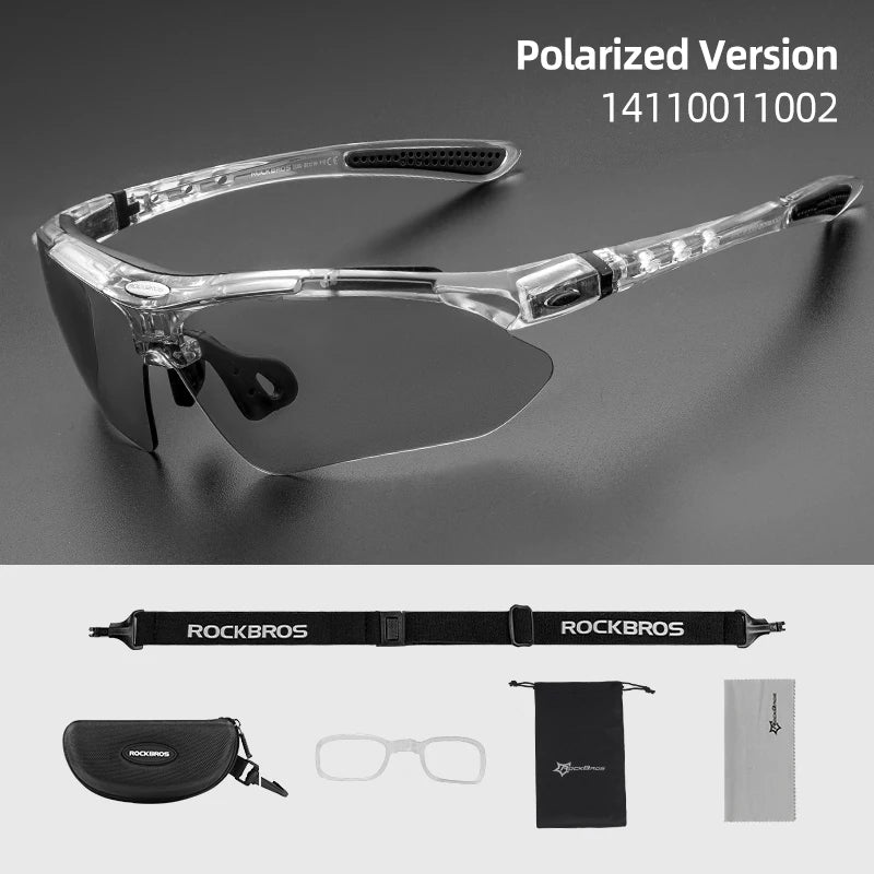 Polarized Photochromic Cycling Sunglasses with UV Protection