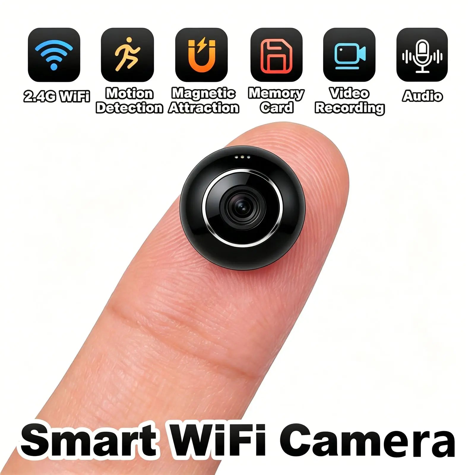 360° WiFi Security Camera with 1080P HD, Night Vision & Motion Alerts