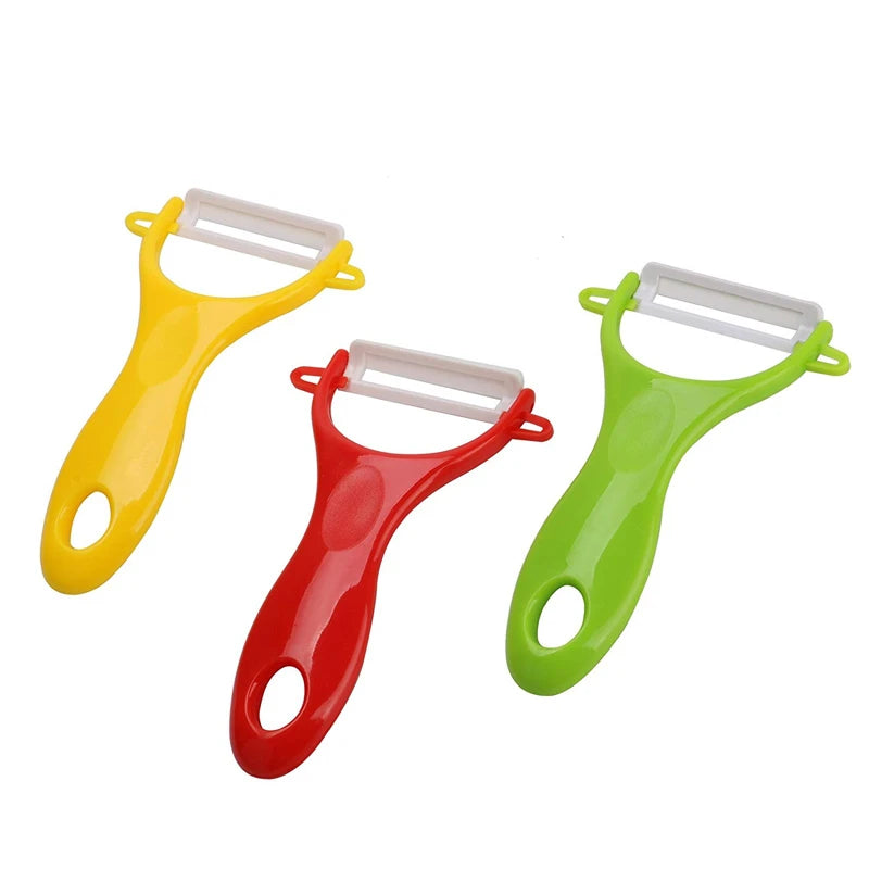 LMETJMA Ceramic Peeler 4 Color Vegetable Fruit Peeler Kitchen Potato Carrot Cucumber Peeler Peeling Kitchen Gadgets KC0113 