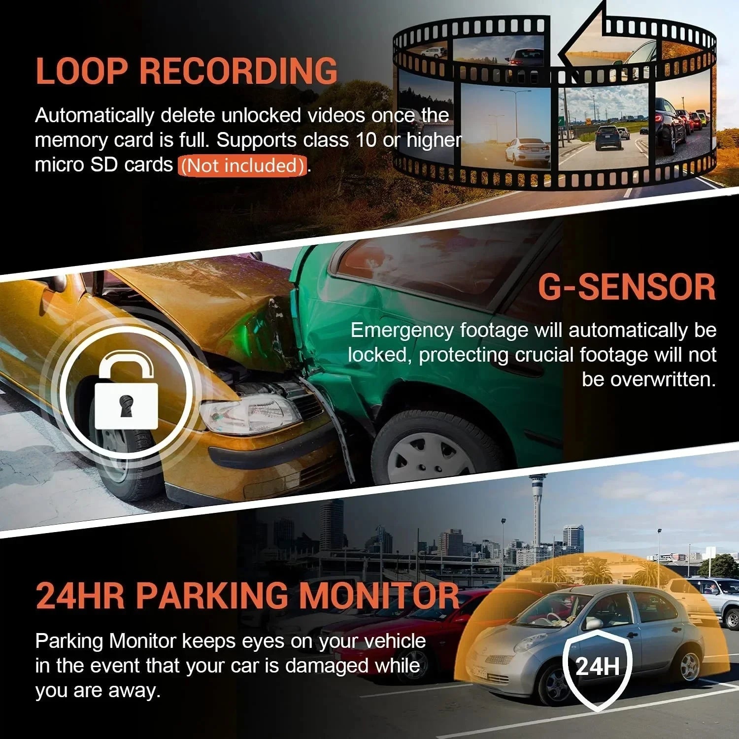 1080P WIFI Dual camera Dash Cam for cars,Front And Inside,car camera with IR Night Vision,Loop Recording,wide angle Car DVR Came 