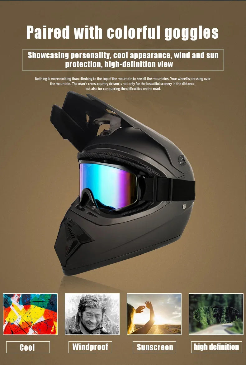 Youth Motocross & Dirt Bike Helmet for Young Riders, DOT Certified