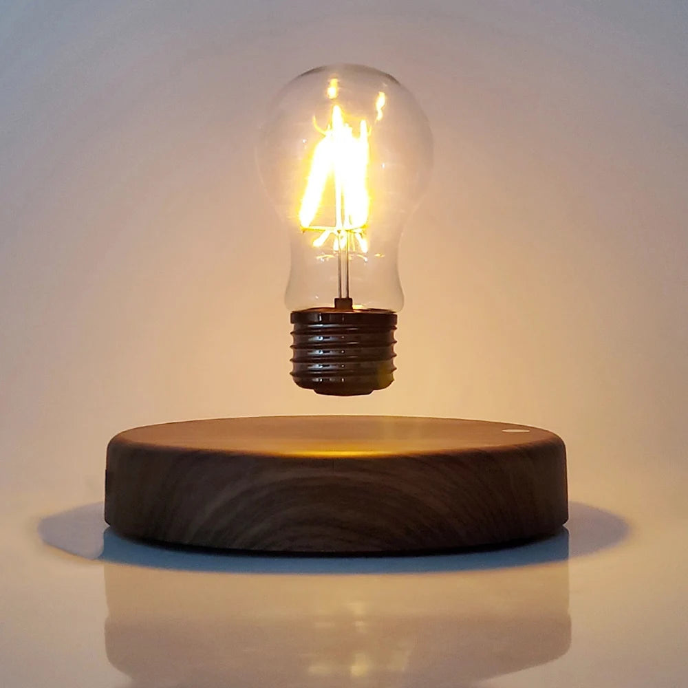 Magnetic Levitation Lamp with Floating Glass LED Bulb