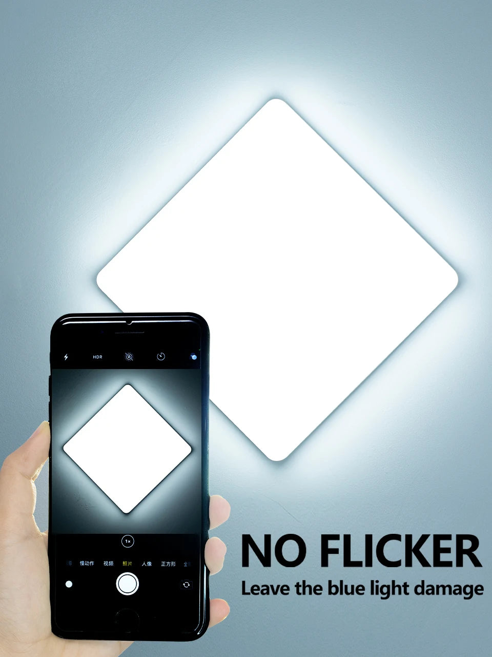 Fyrkantig LED-taklampa, 16 W eller 34 W