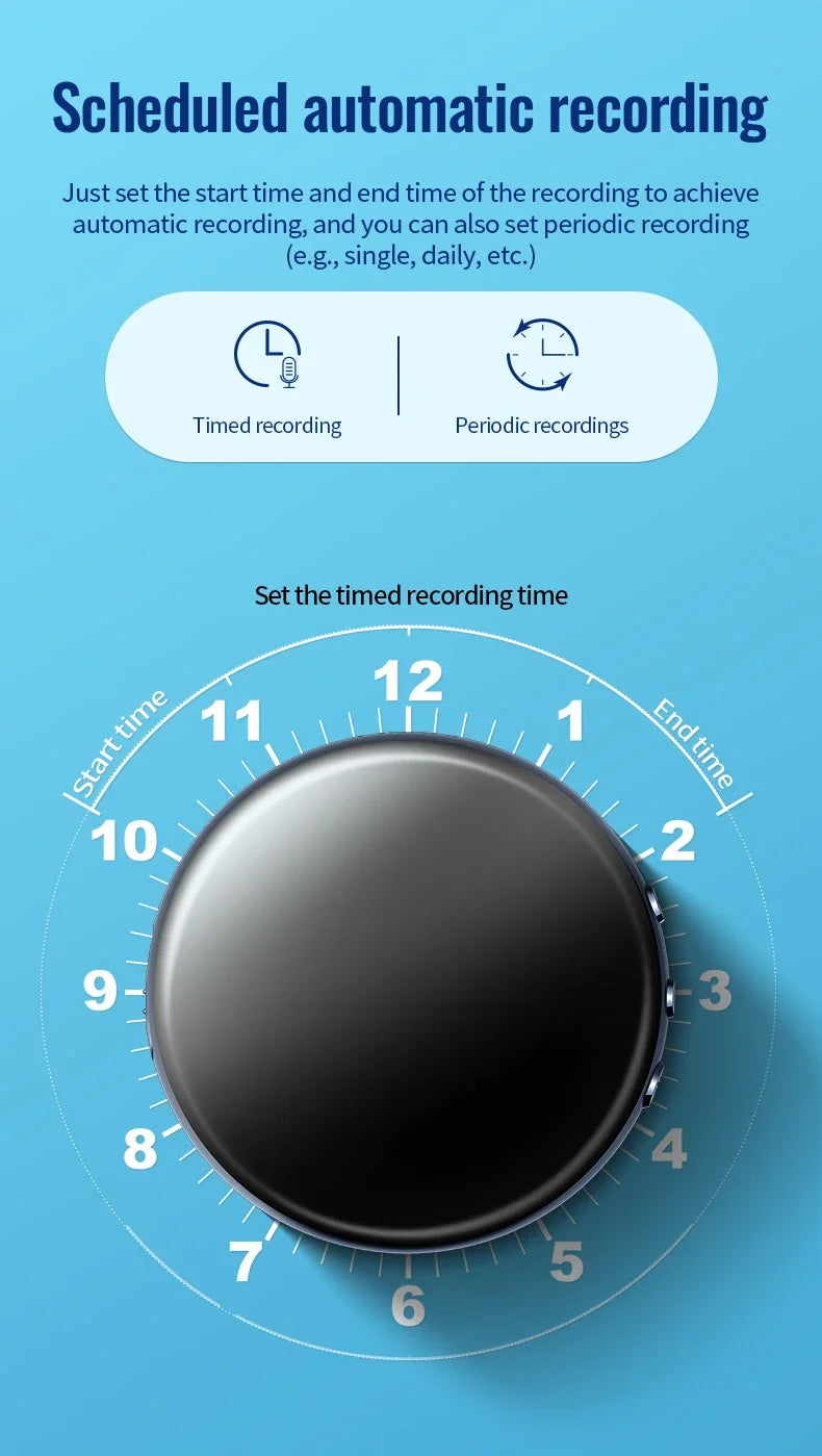 M29 Digital Voice Recorder with 64GB Memory and 100-Hour Recording