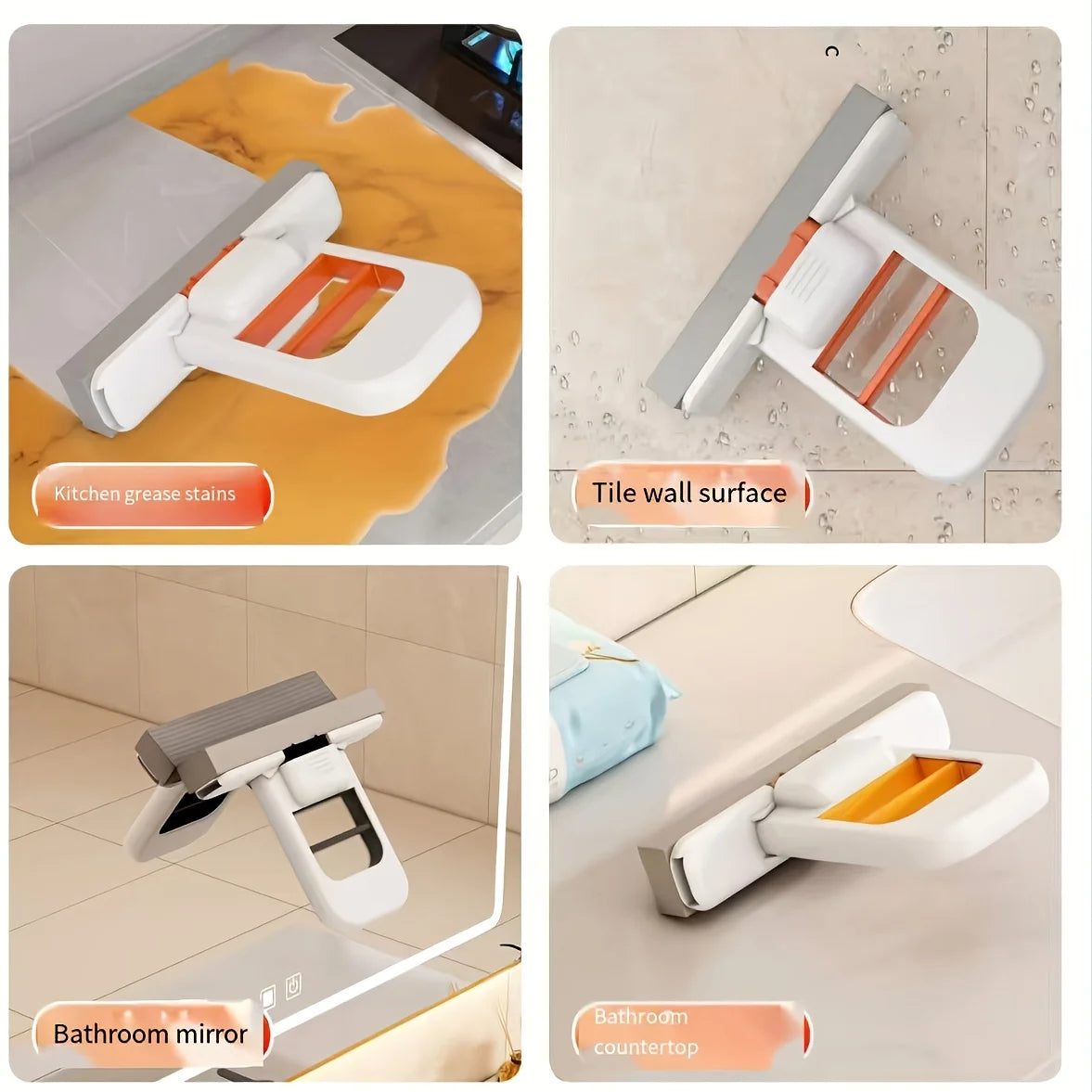 Conjunto de esfregona esponja mini com autotorção
