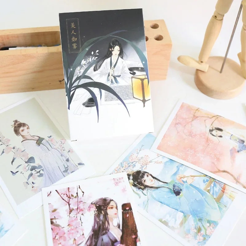 Boxed Illustrated Postcards, 30 Cards, 143 × 93 mm