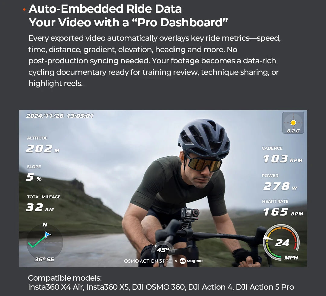 Computer per bici GPS Magene C606V2 con navigazione touchscreen da 2,8"