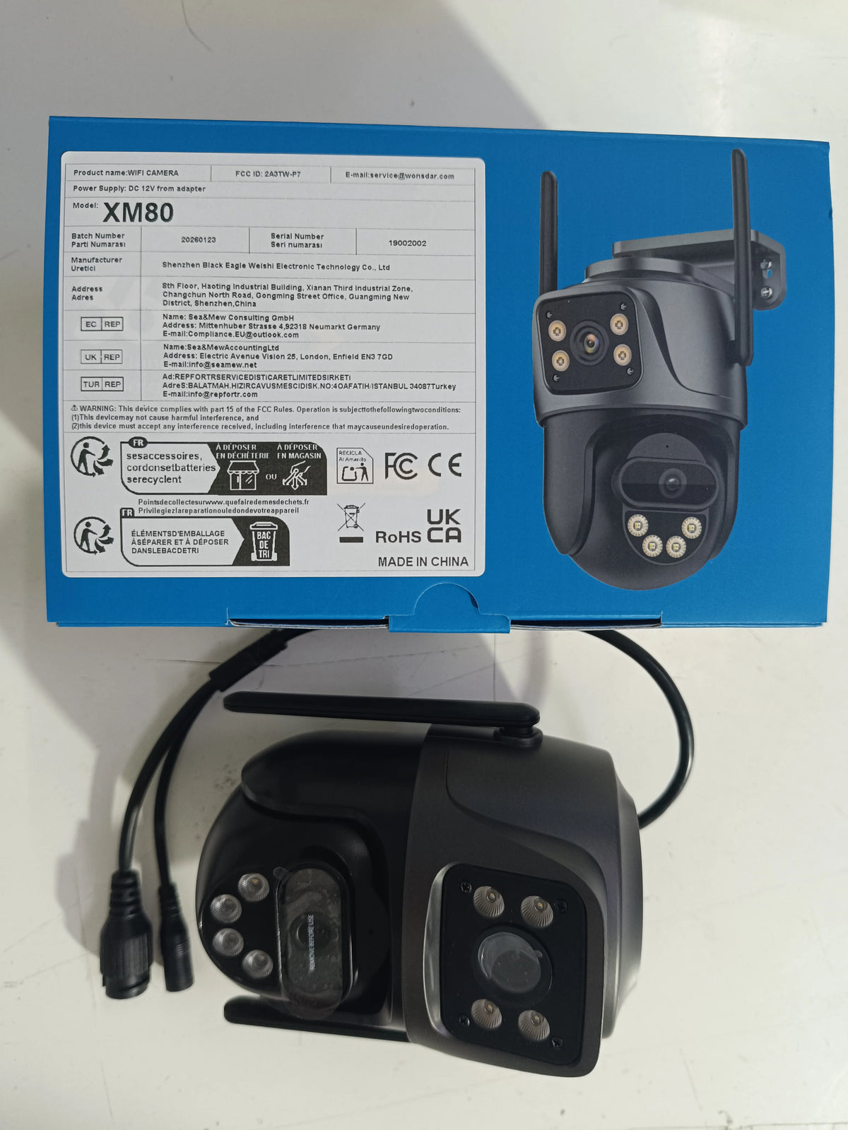 4K Dual Lens WiFi PTZ Security Camera