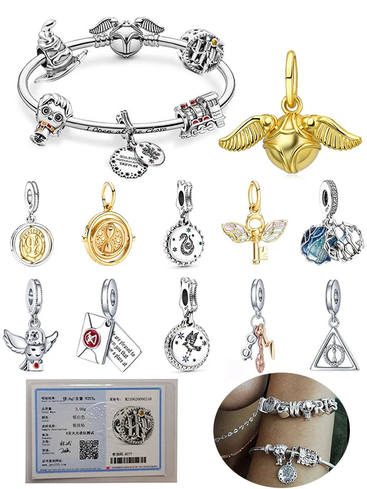 MINISO Potter Charm Bead 925 Sterling Silver