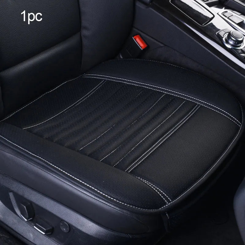 SEAMETAL Four Season Car Seat Cover PU Leather Seat Cushion Universal Breathable Seats Cover Protector Pad Interior Accessories