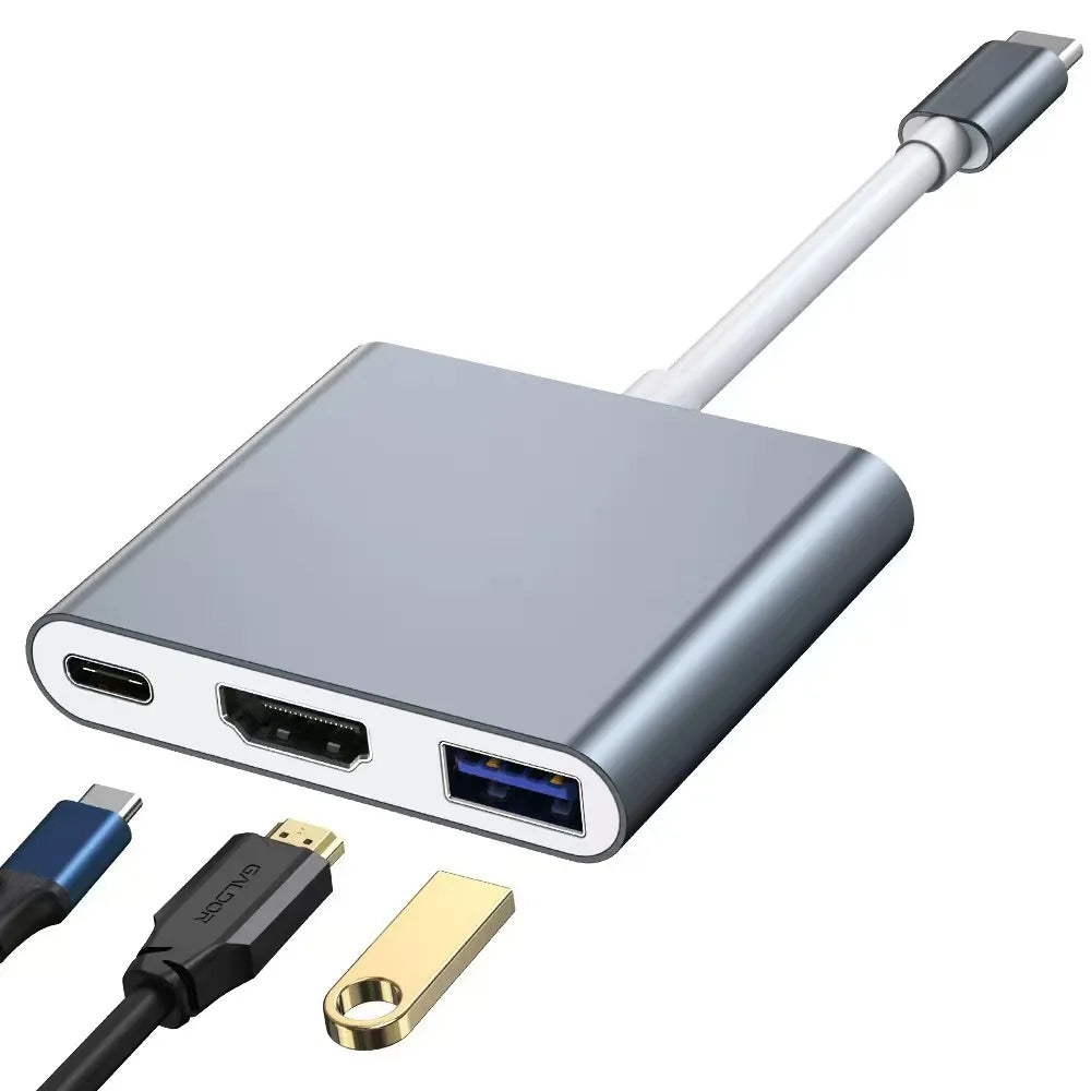 USB-C Hub with HDMI, USB and PD Charging - Options