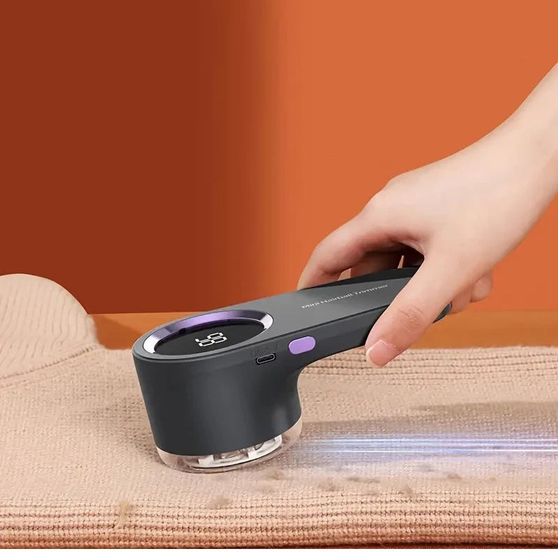 Rasoir anti-bouloches rechargeable USB avec affichage numérique