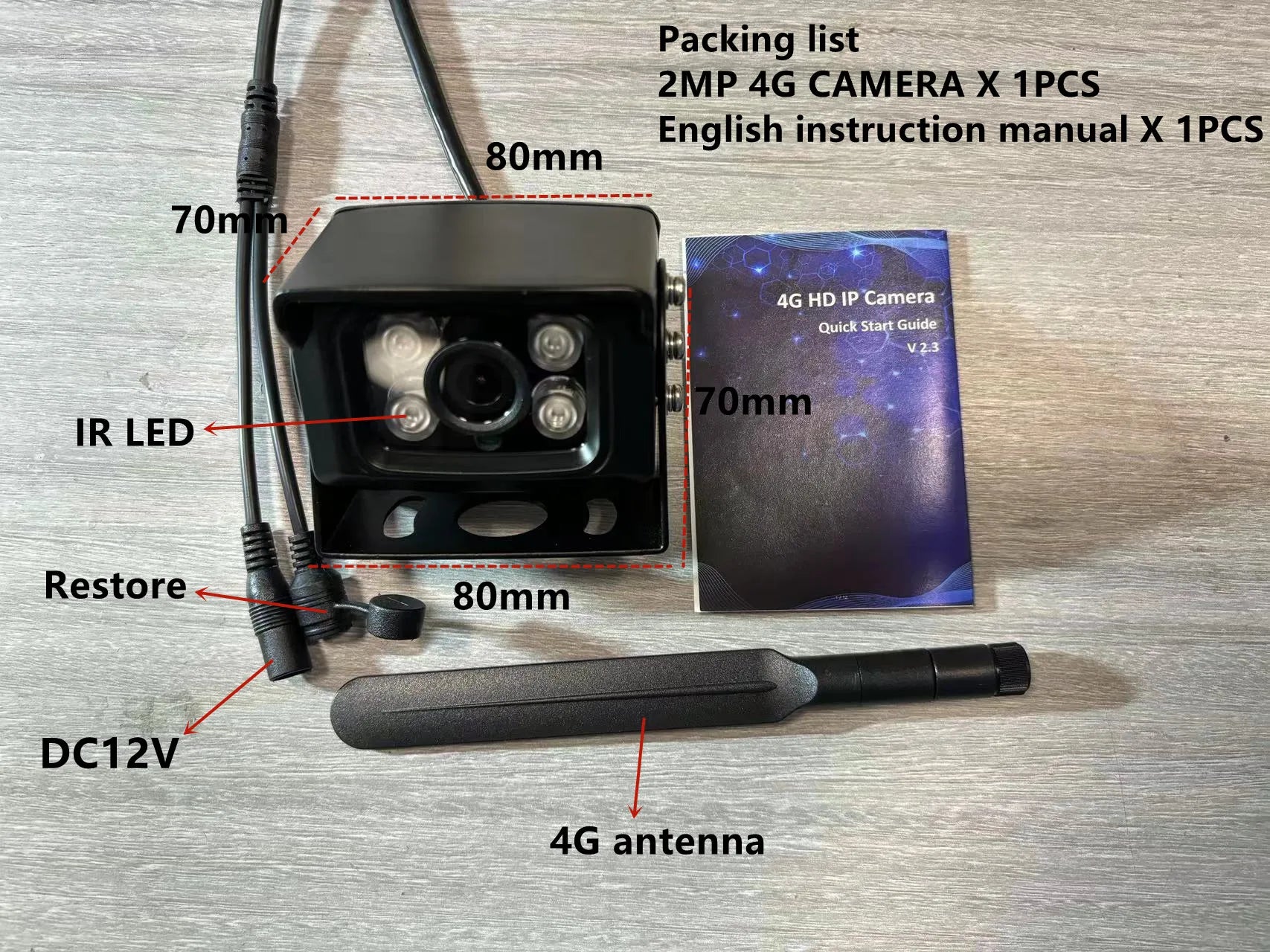 4G LTE Outdoor IP Camera