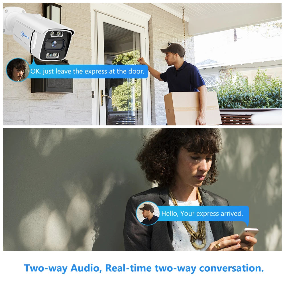 8CH PoE Security Camera System 5MP/8MP NVR Kit with Two-Way Audio