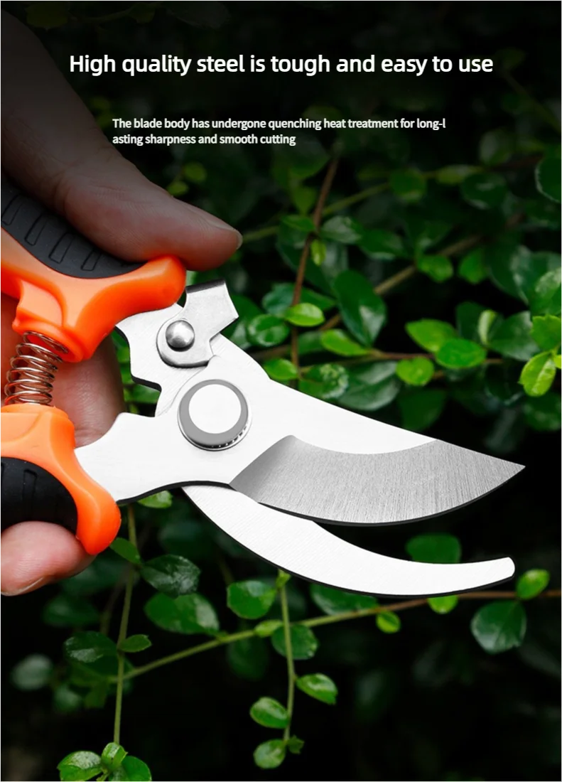 190mm Bypass Garden Pruner, Colour Options