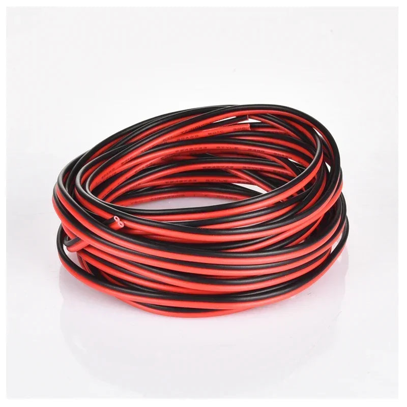 Red/Black Two-Core Speaker Wire, 5m or 10m