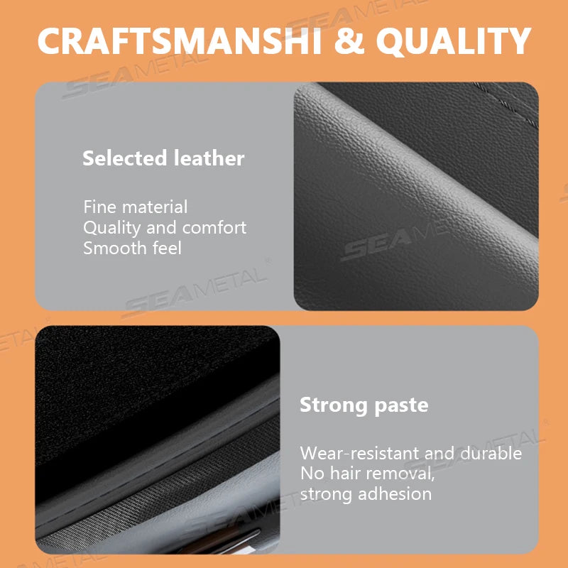 SEAMETAL Luxury Car Visor Glasses Holder Flannel Inner Scratch-Free Glasses Case Sun Visor Clip On Storage Bag Car Organizer