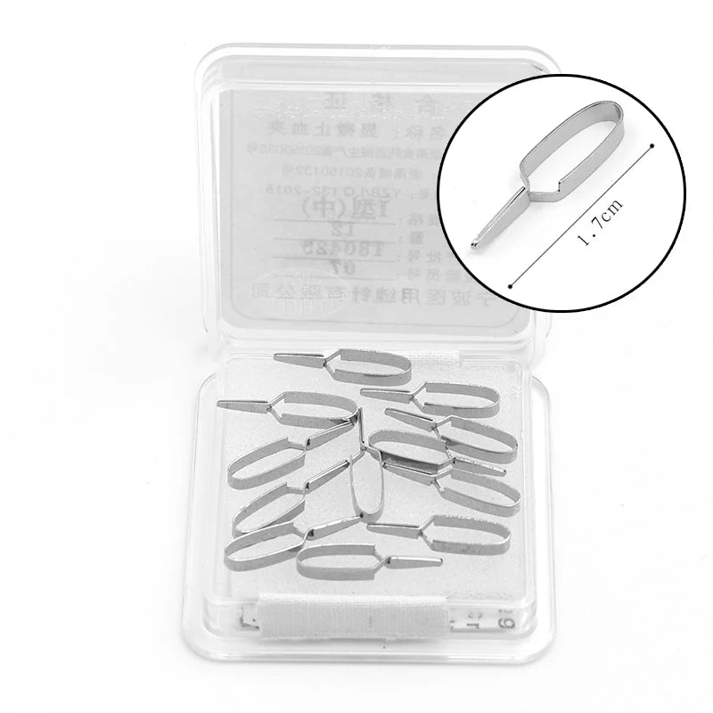 Set Hämostatikzangen aus Edelstahl, S/M/L