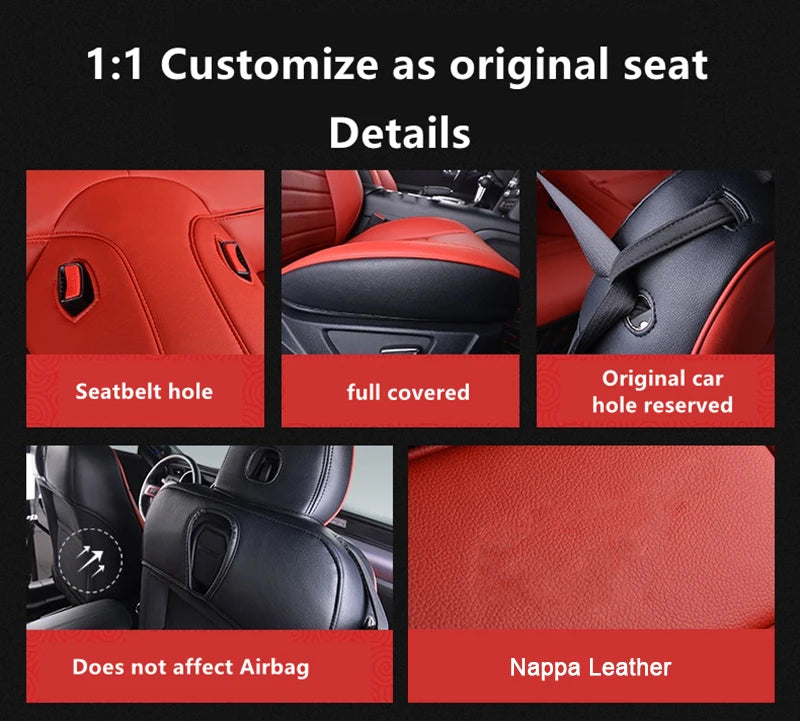 Індивідуальні чохли на сидіння автомобіля Mustang повний комплект