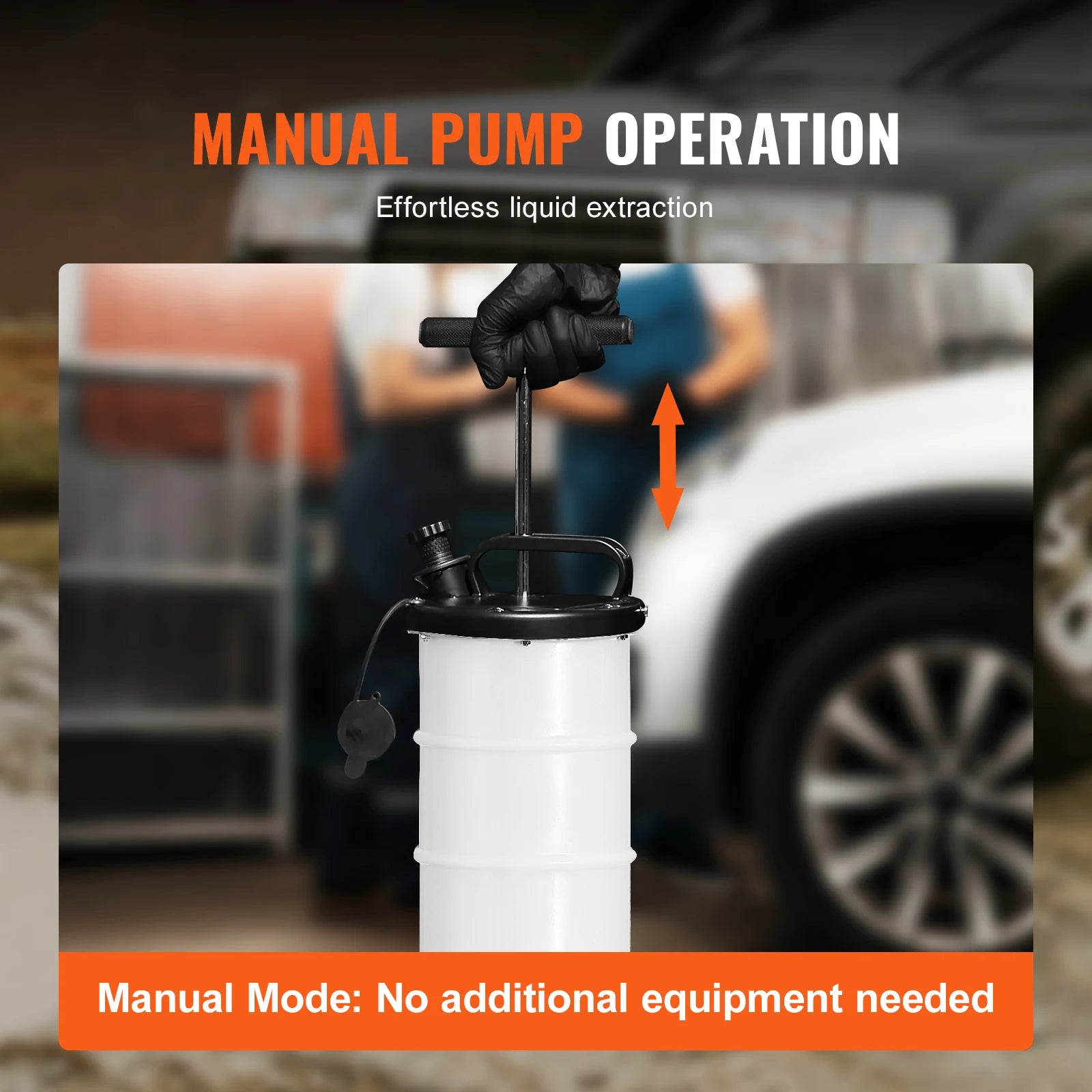 Ručna pumpa za izvlačenje tekućine 6,5L za ulje, kočione i motore tekućine