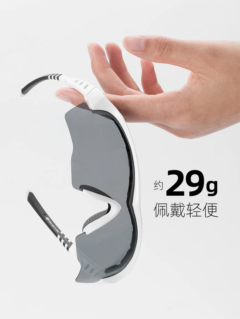 Polarized Cycling & Motorcycle Glasses with 3 Interchangeable Lenses