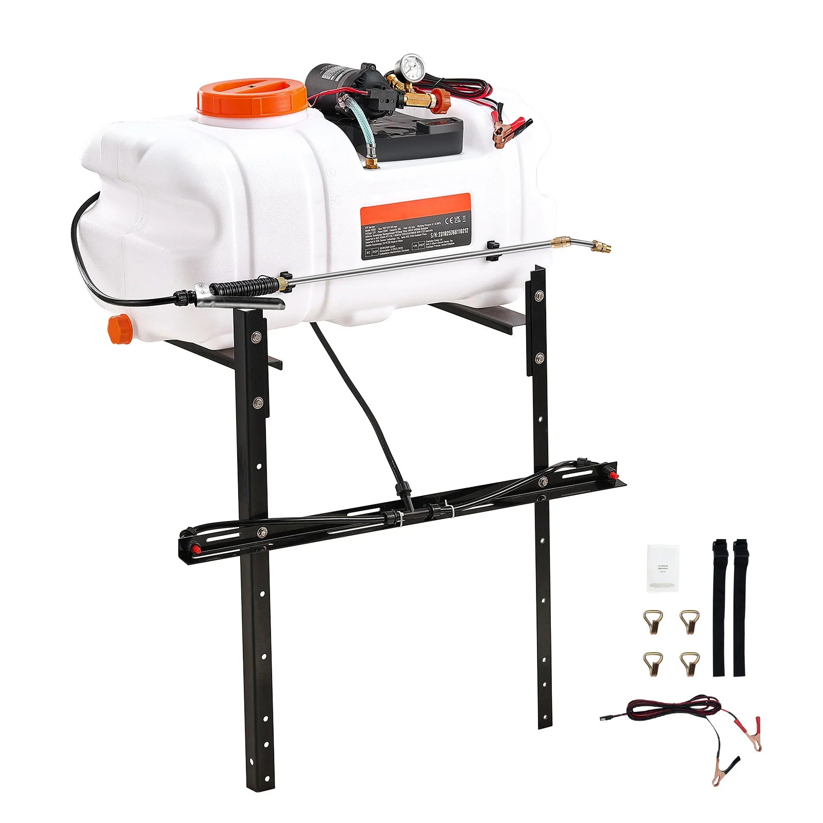 ATV Spot Sprayer 60L with Adjustable Boom & 12V Pump