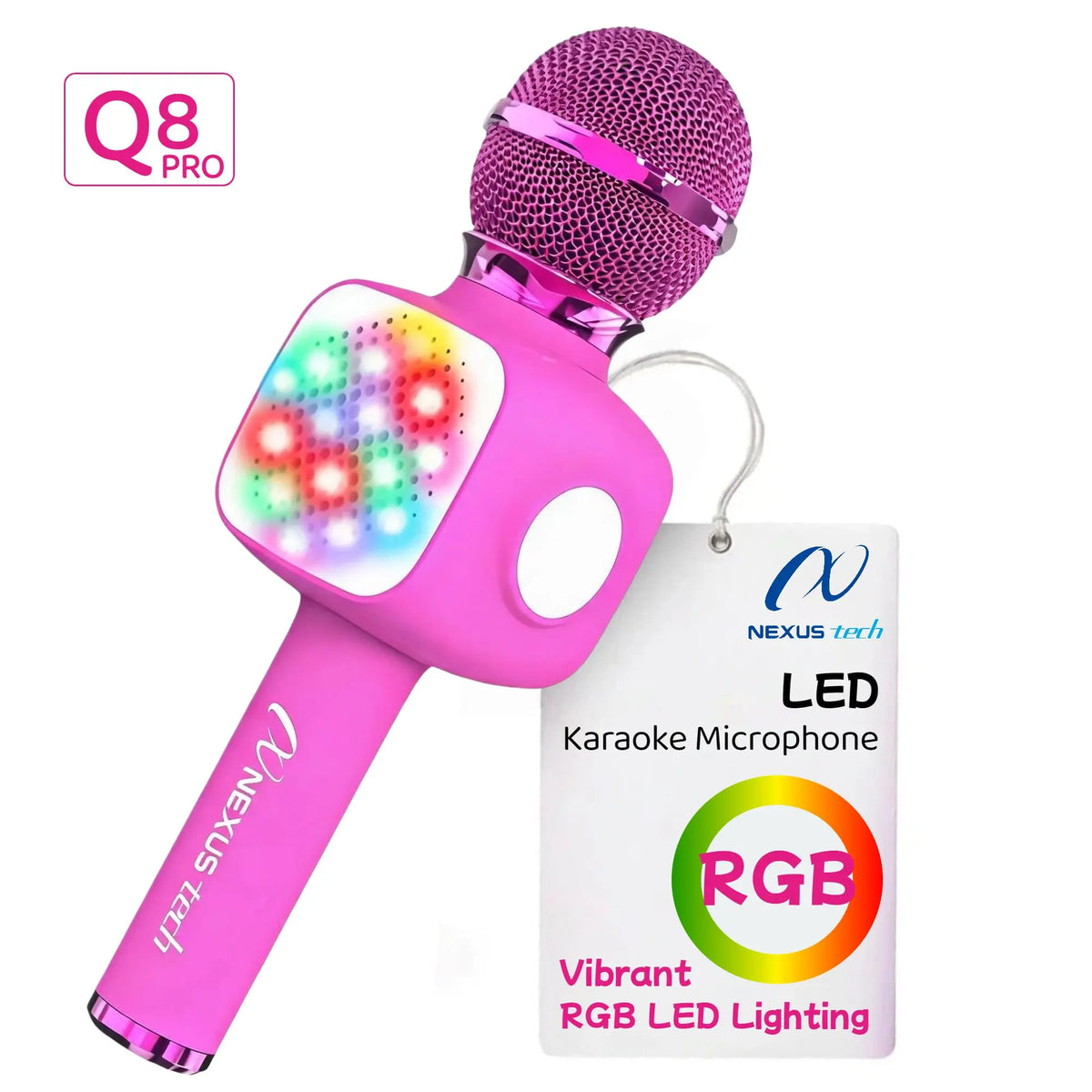 6-in-1 Karaoke Microphone with Bluetooth Speaker
