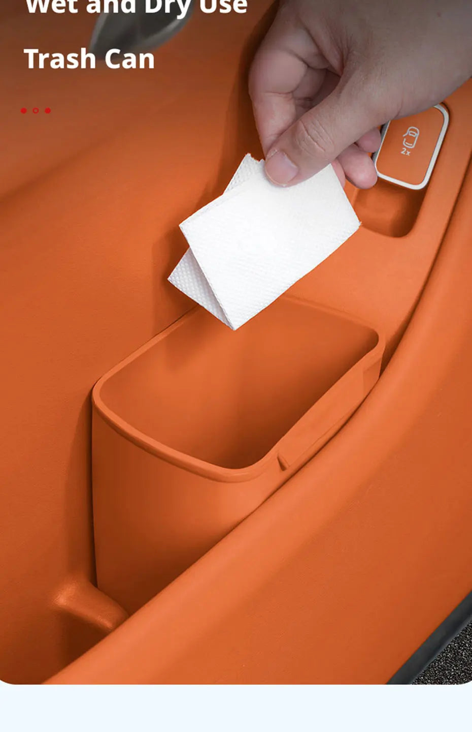 Universal Car Door Storage Box Waterproof Stain-Resistant Premium Silicone Odorless Versatile Storage Car Interior Accessories