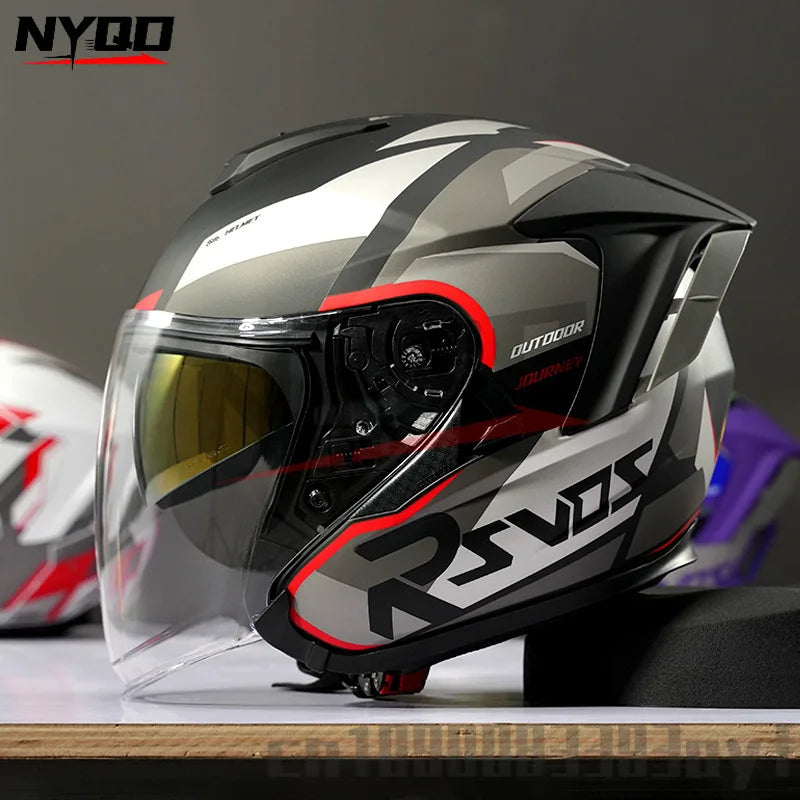 Ryzen RO-5 Unisex Half Motorcycle Helmet