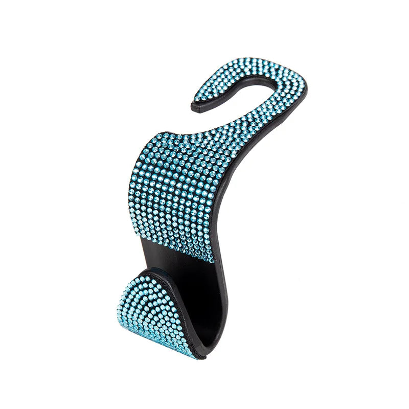 Rhinestone Car Seat Back Hook Hanger for Daily Vehicle Storage