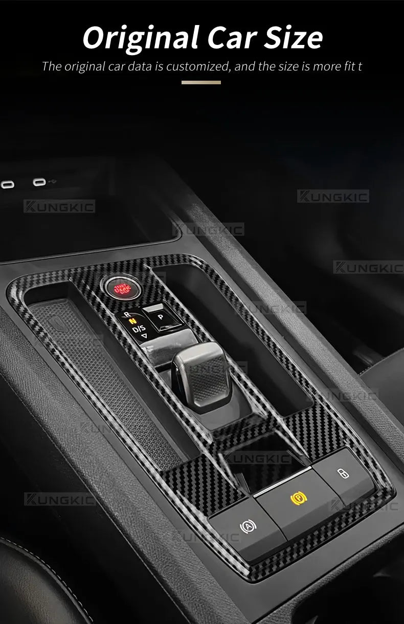 Carbon Fiber Style ABS Gear Trim for Seat Leon and Cupra