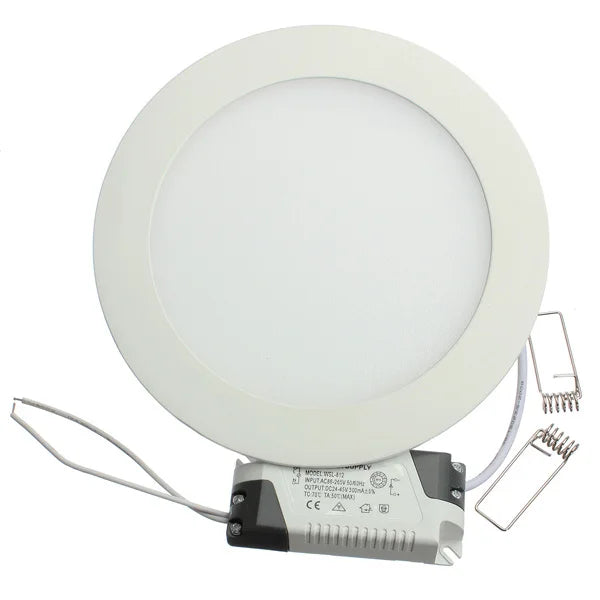 Recessed LED Ceiling Panel Light, 3–25W, White Light Options