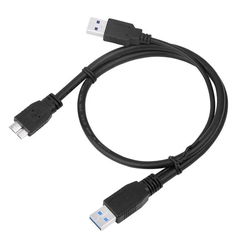 Cablu USB 3.0 în Y pentru unități externe Micro-B