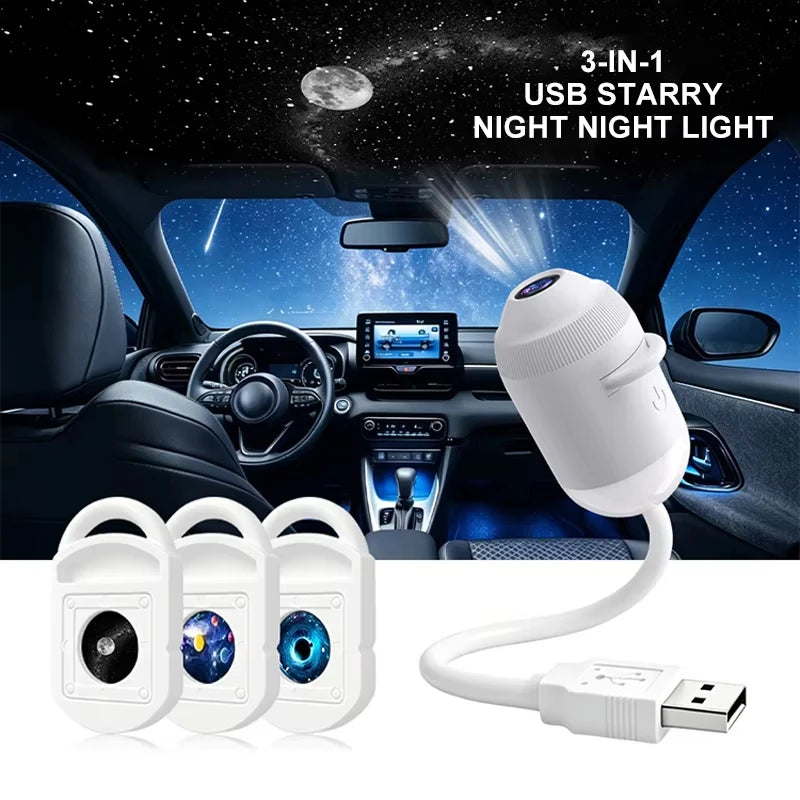 USB Stjernehimmel Projektor Natlys