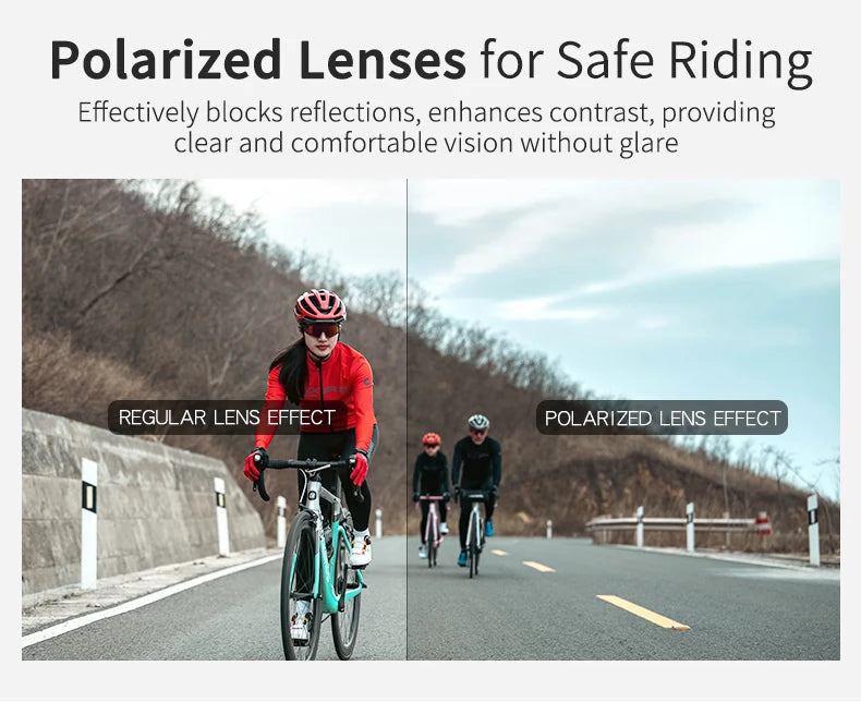 Polarized Photochromic Cycling Sunglasses with UV Protection