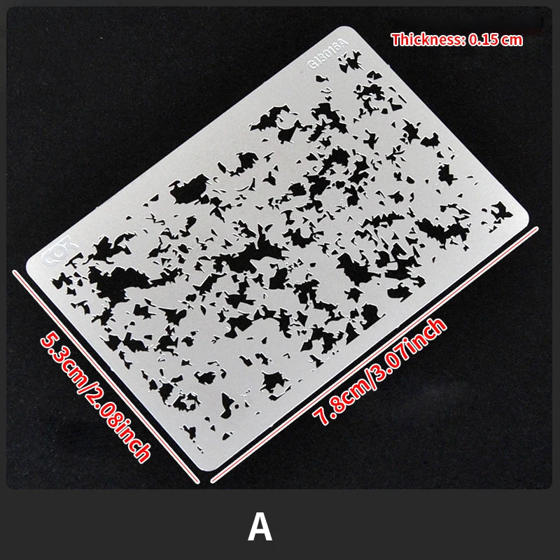 Reusable Airbrush Weathering Stencil for Models