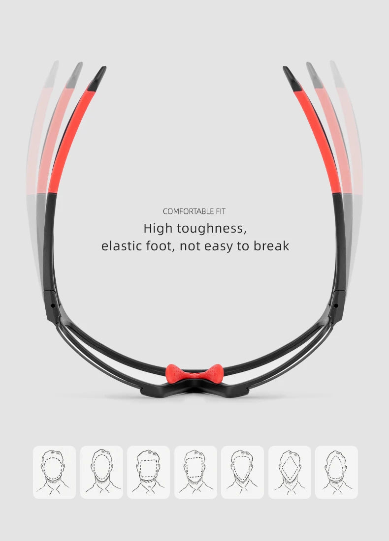 Photochromic Bike Glasses with UV400 Protection