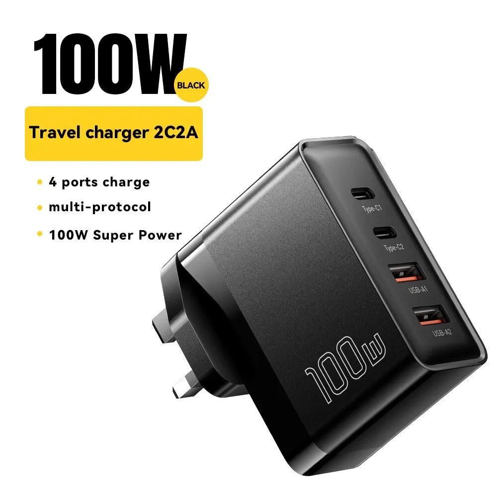Essager 100W GaN USB Type C Caricabatterie PD QC Quick Charge 4.0 3.0 Type C Ricarica Rapida Per iPhone 14 13 12 Xiaomi Macbook 