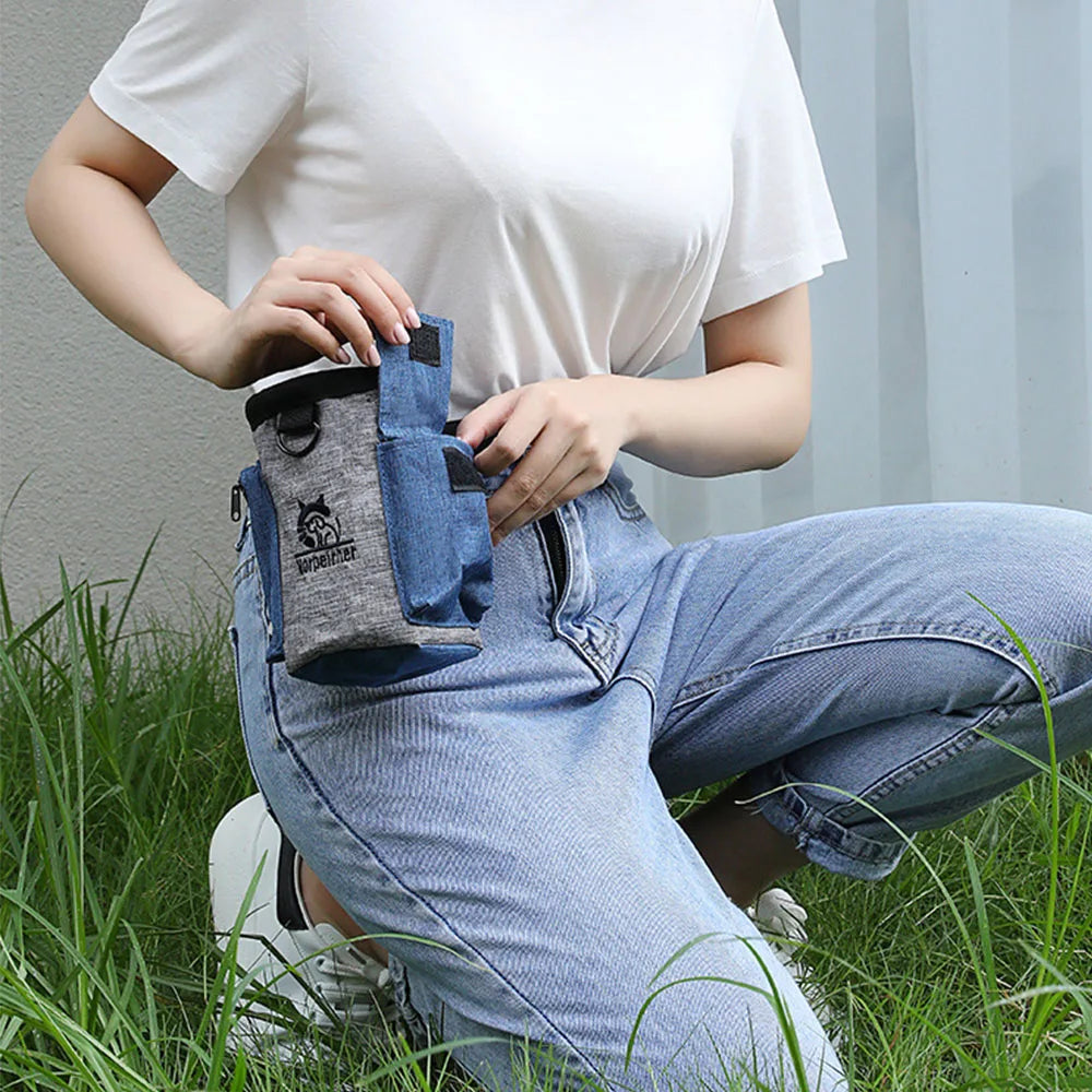 Waist-Worn Dog Training Treat Pouch